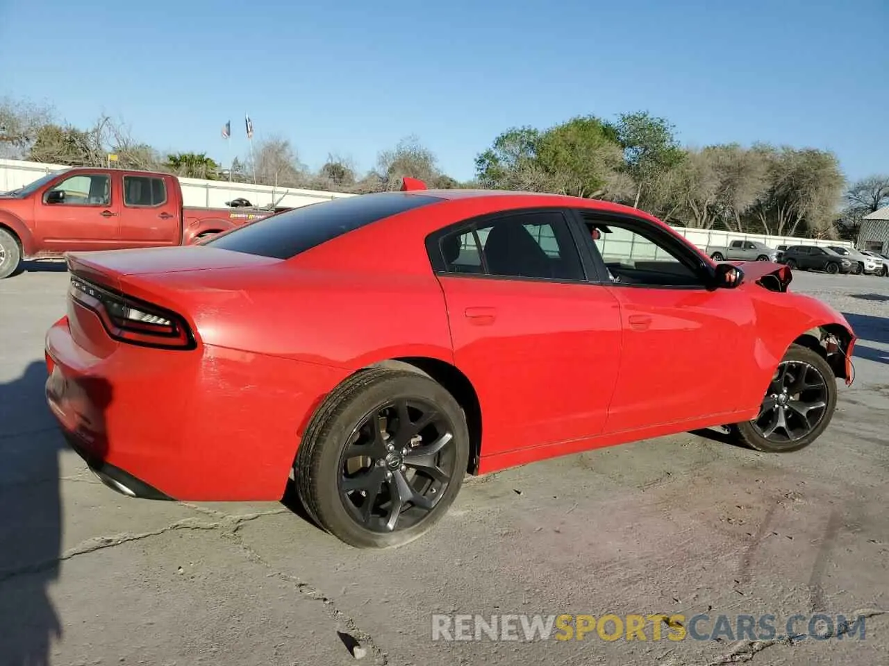 3 fotografías del automóvil dañado 2C3CDXBG7PH547278 DODGE CHARGER 2023