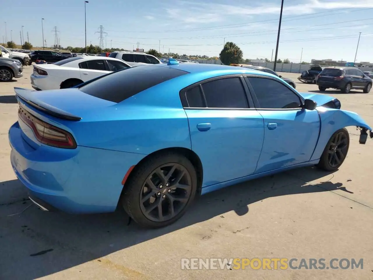 3 fotografías del automóvil dañado 2C3CDXBG9PH595008 DODGE CHARGER 2023