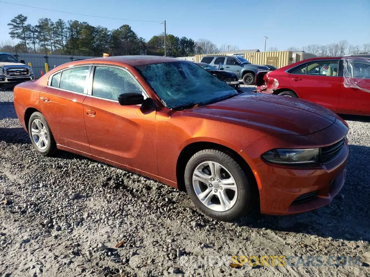 4 fotografías del automóvil dañado 2C3CDXBG9PH643820 DODGE CHARGER 2023