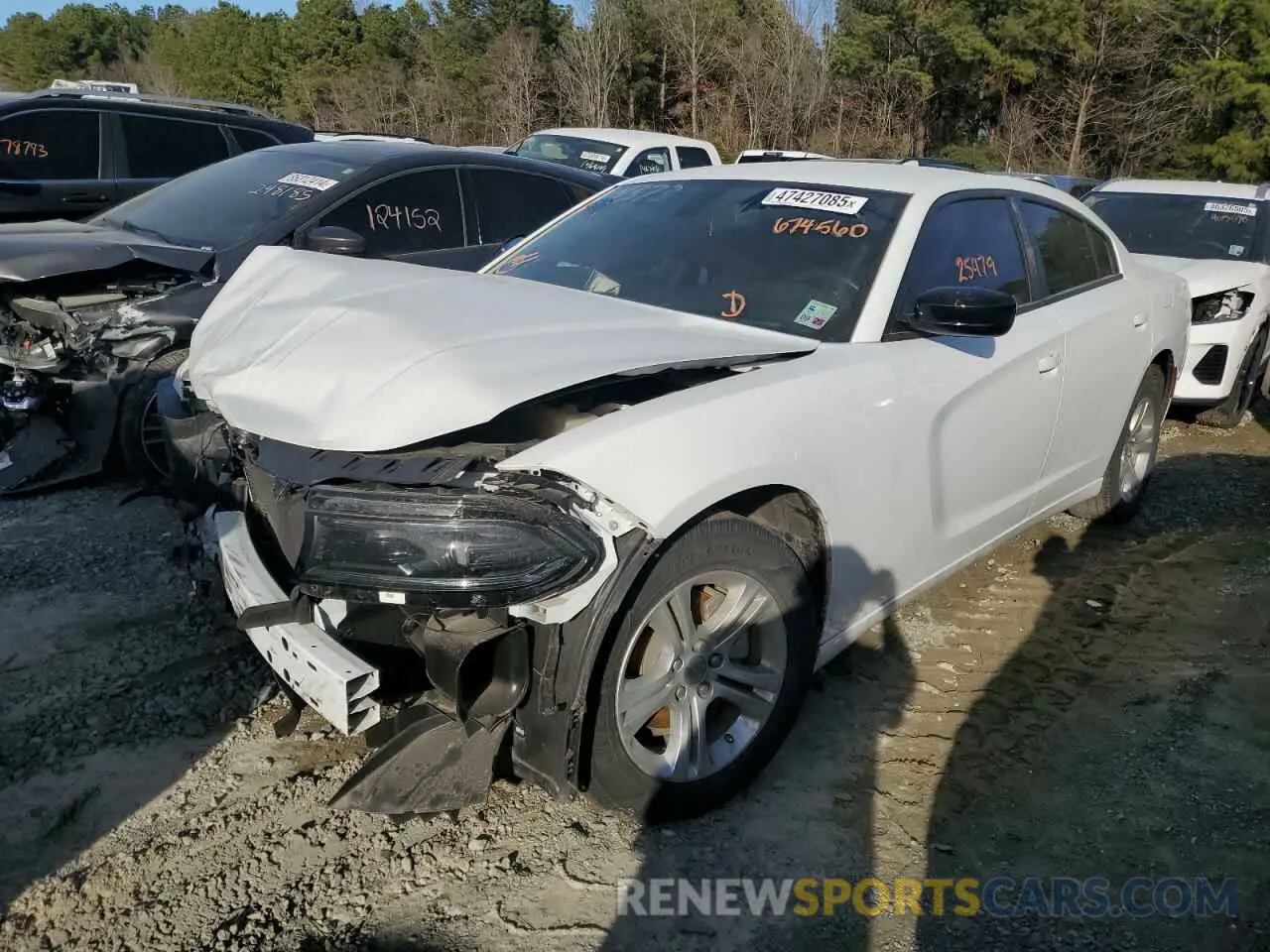 1 fotografías del automóvil dañado 2C3CDXBGXPH674560 DODGE CHARGER 2023