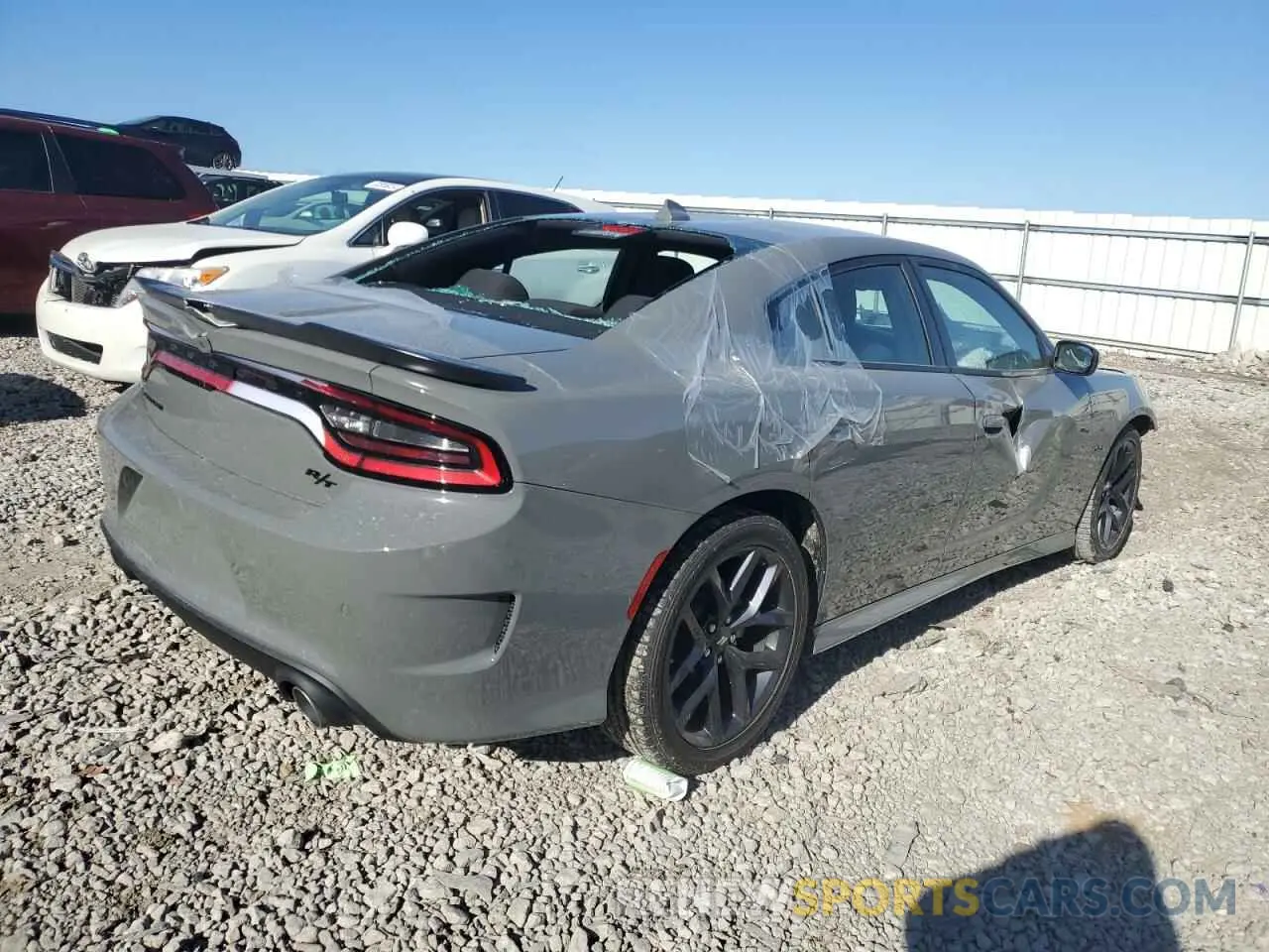 3 fotografías del automóvil dañado 2C3CDXCT3PH599390 DODGE CHARGER 2023
