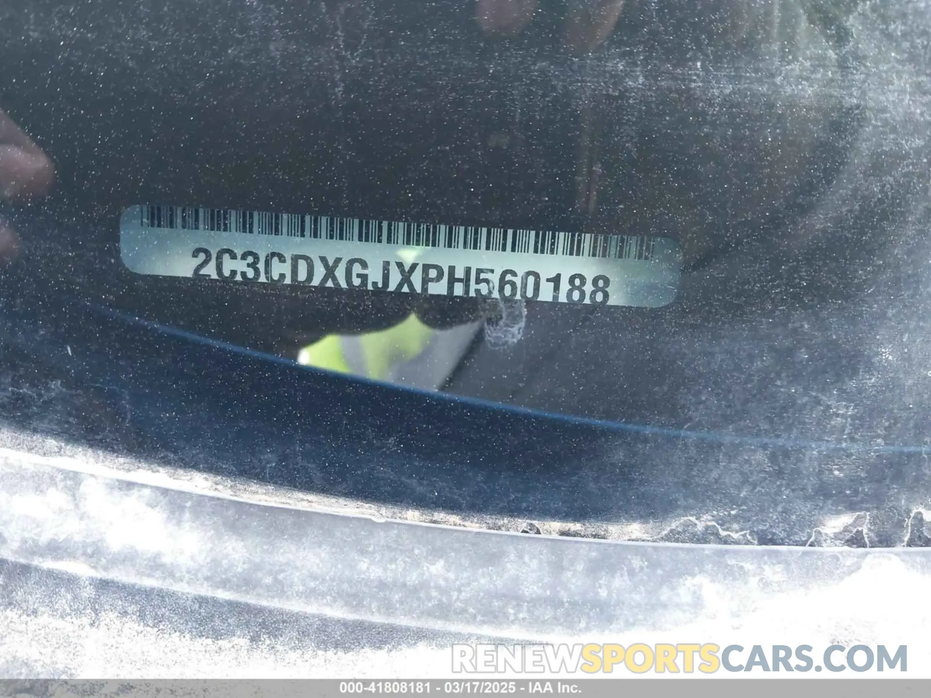 9 fotografías del automóvil dañado 2C3CDXGJXPH560188 DODGE CHARGER 2023