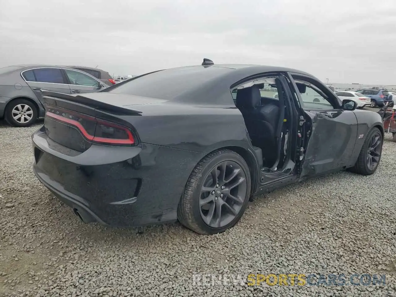 3 fotografías del automóvil dañado 2C3CDXGJXPH588590 DODGE CHARGER 2023