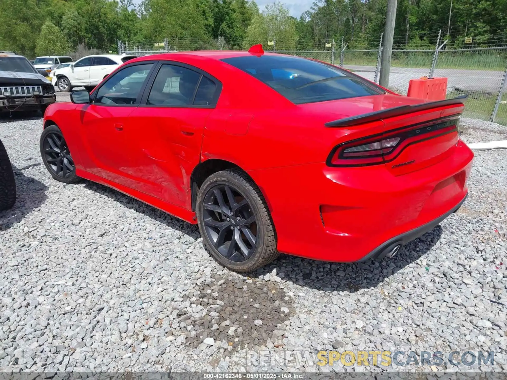 3 fotografías del automóvil dañado 2C3CDXHG1PH515773 DODGE CHARGER 2023