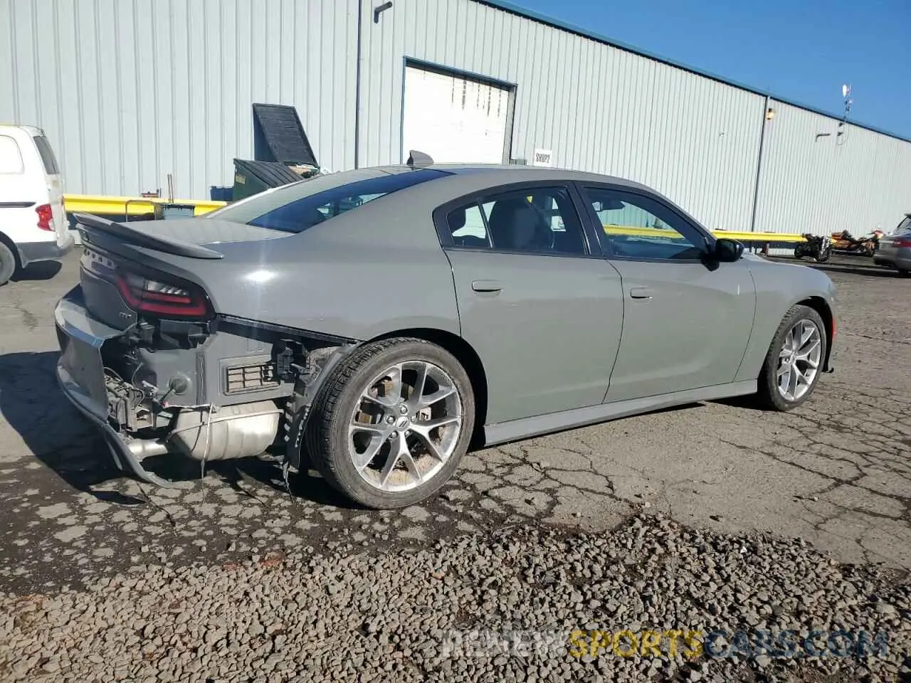 3 fotografías del automóvil dañado 2C3CDXHG1PH584317 DODGE CHARGER 2023