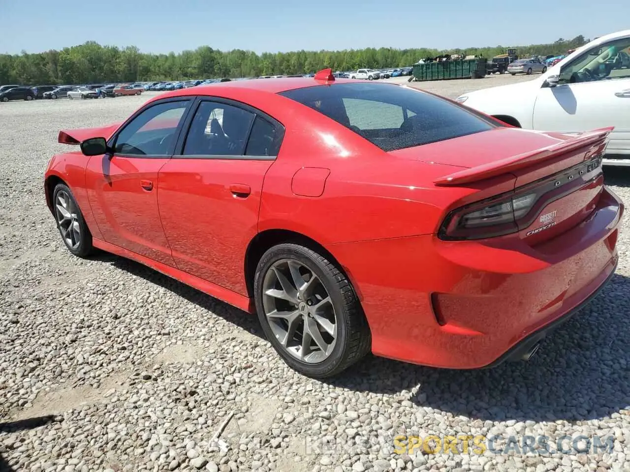 2 fotografías del automóvil dañado 2C3CDXHG3PH530470 DODGE CHARGER 2023