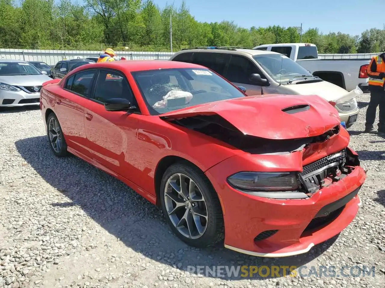 4 fotografías del automóvil dañado 2C3CDXHG3PH530470 DODGE CHARGER 2023