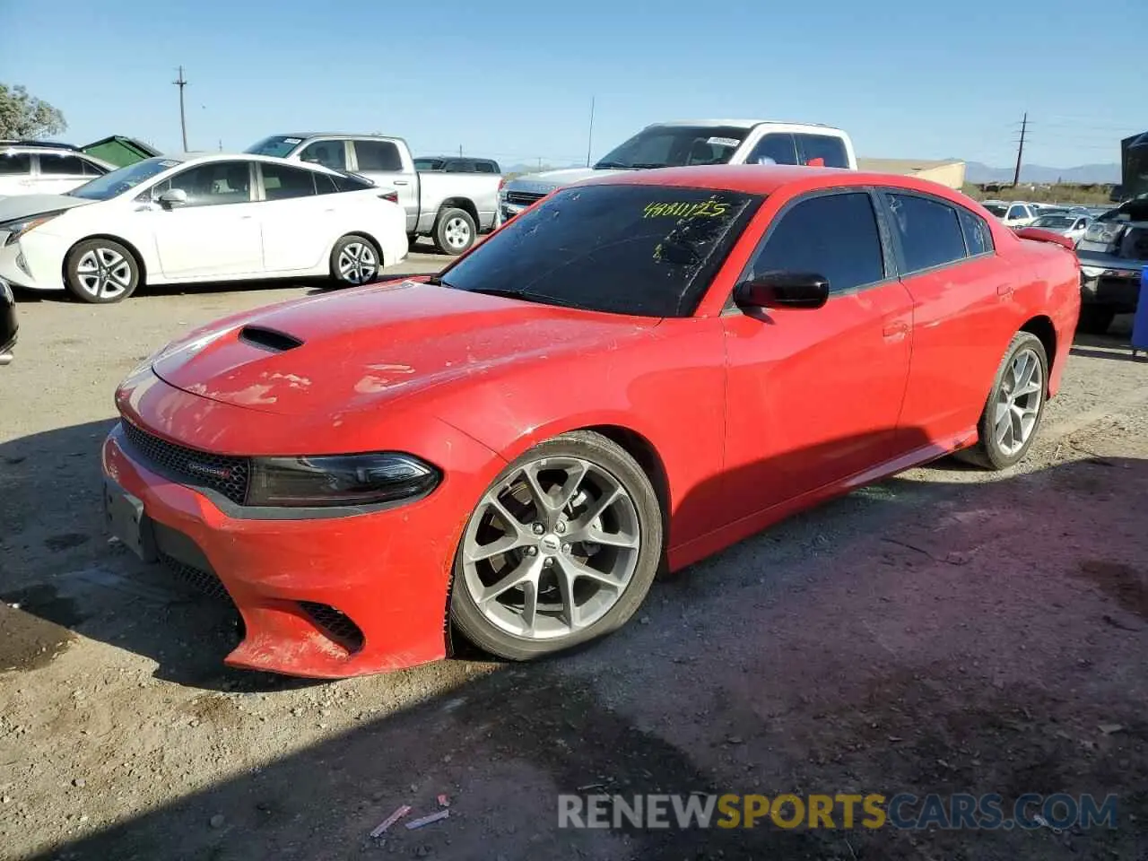 1 fotografías del automóvil dañado 2C3CDXHG3PH533191 DODGE CHARGER 2023