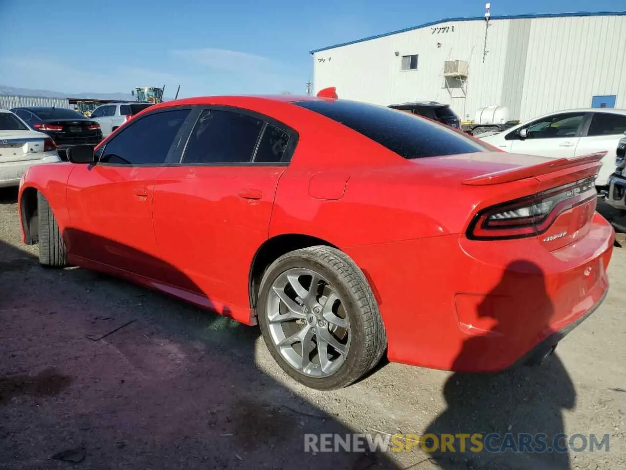 2 fotografías del automóvil dañado 2C3CDXHG3PH533191 DODGE CHARGER 2023