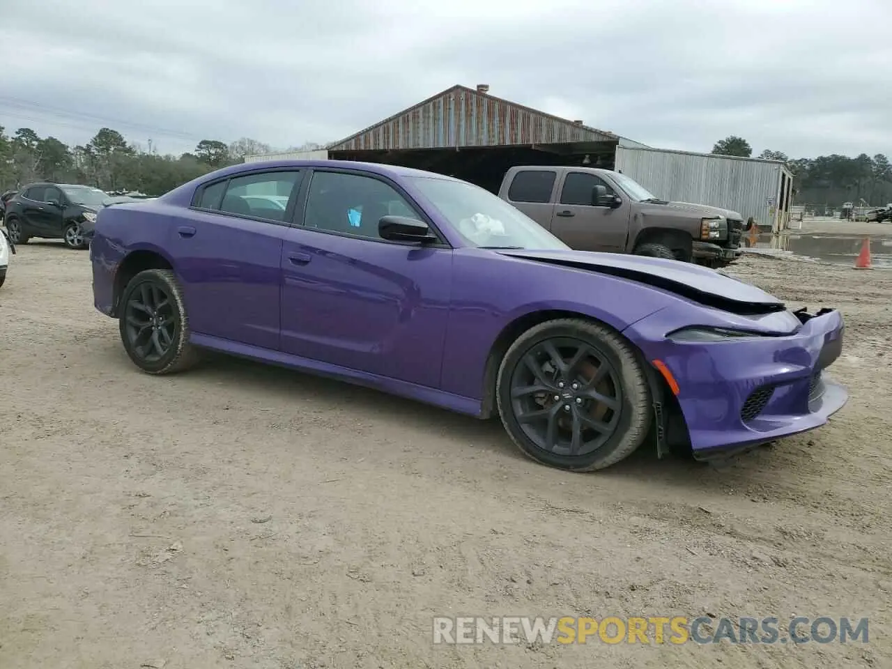 4 fotografías del automóvil dañado 2C3CDXHG3PH638829 DODGE CHARGER 2023
