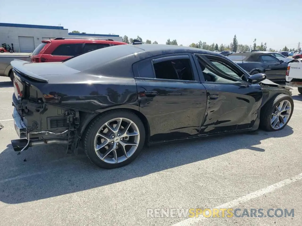3 fotografías del automóvil dañado 2C3CDXHG4PH504718 DODGE CHARGER 2023