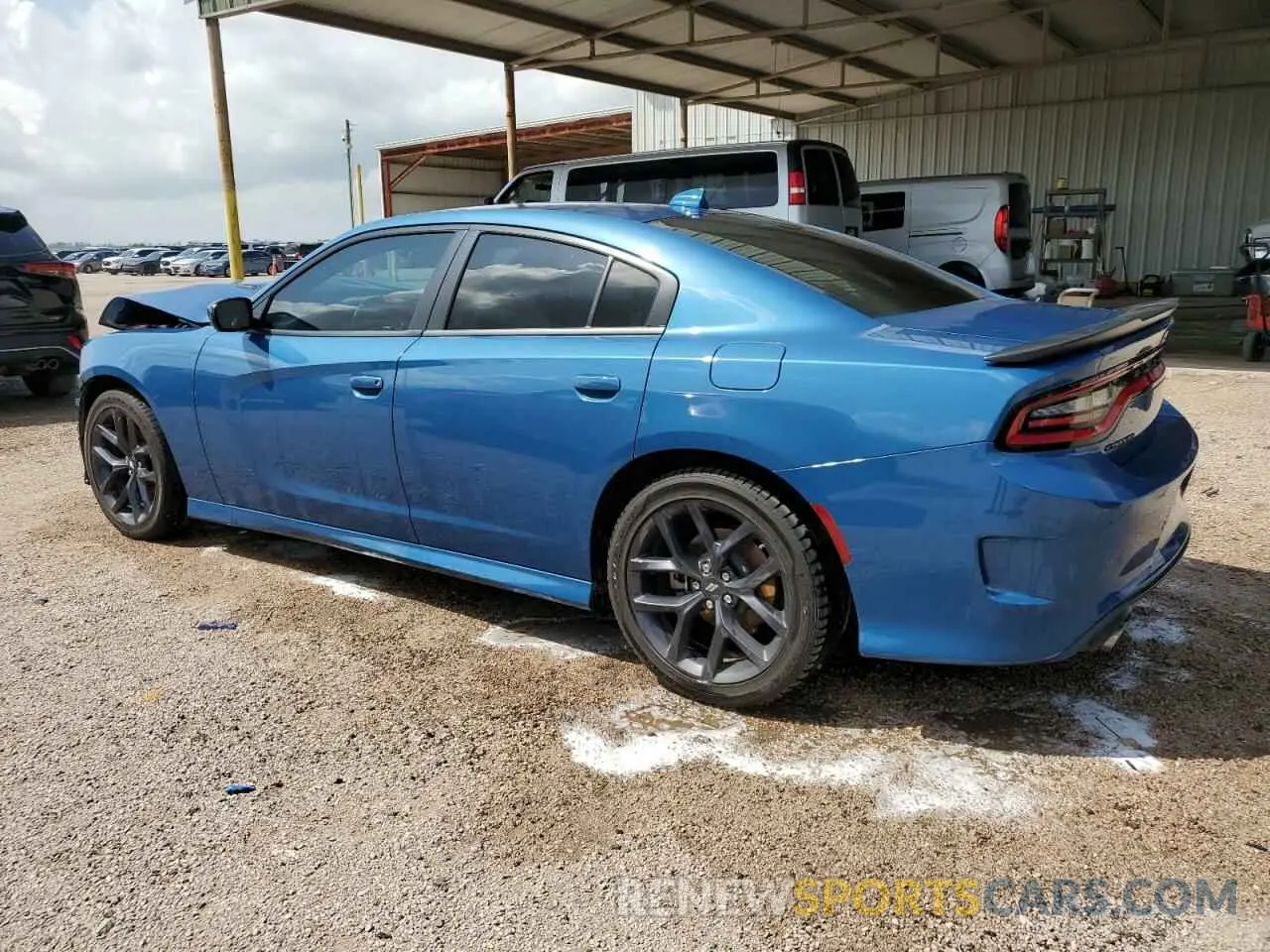 2 fotografías del automóvil dañado 2C3CDXHG4PH671094 DODGE CHARGER 2023