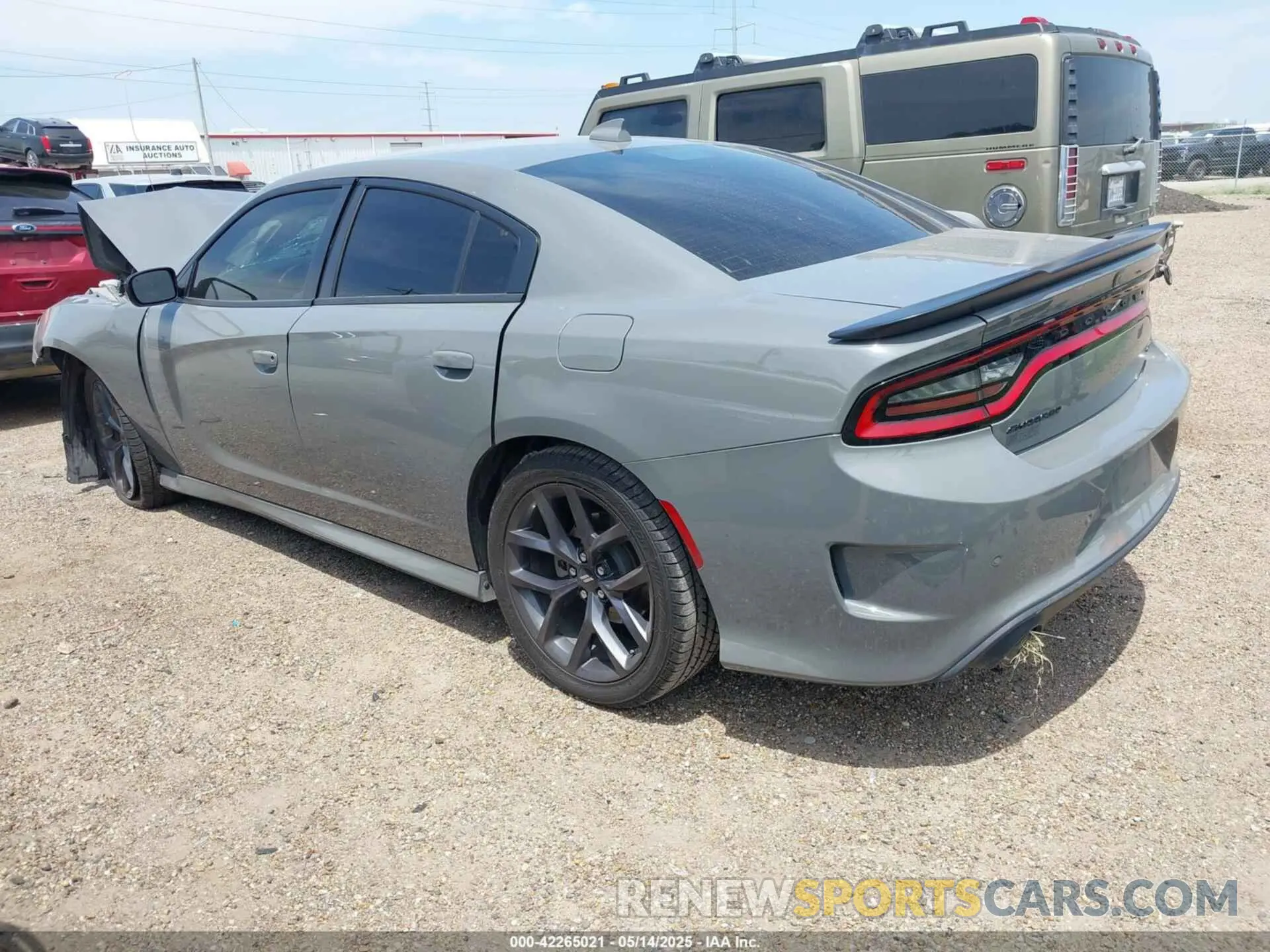3 fotografías del automóvil dañado 2C3CDXHG5PH651128 DODGE CHARGER 2023