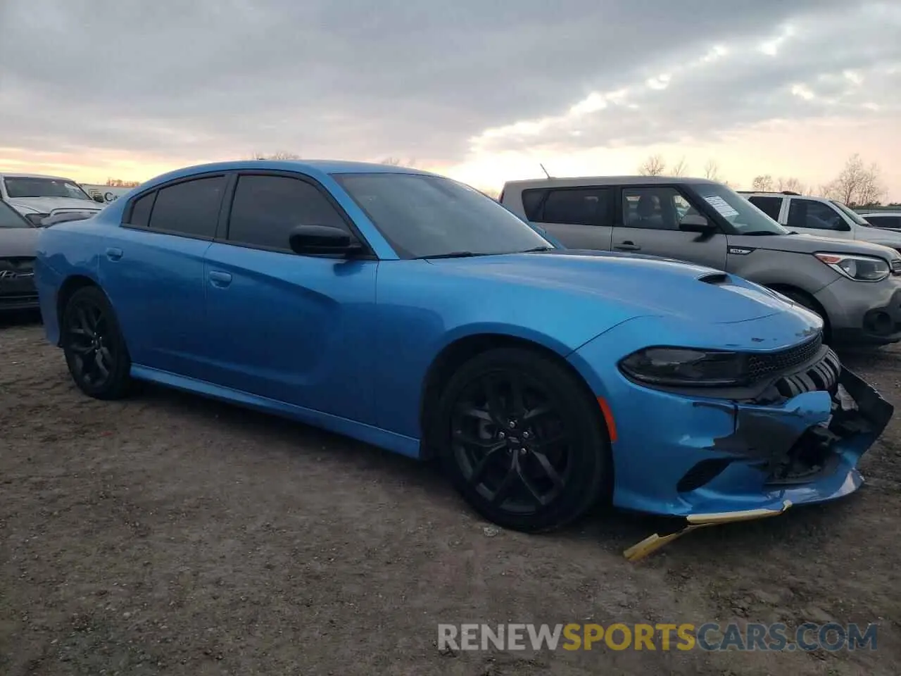 4 fotografías del automóvil dañado 2C3CDXHG7PH612315 DODGE CHARGER 2023