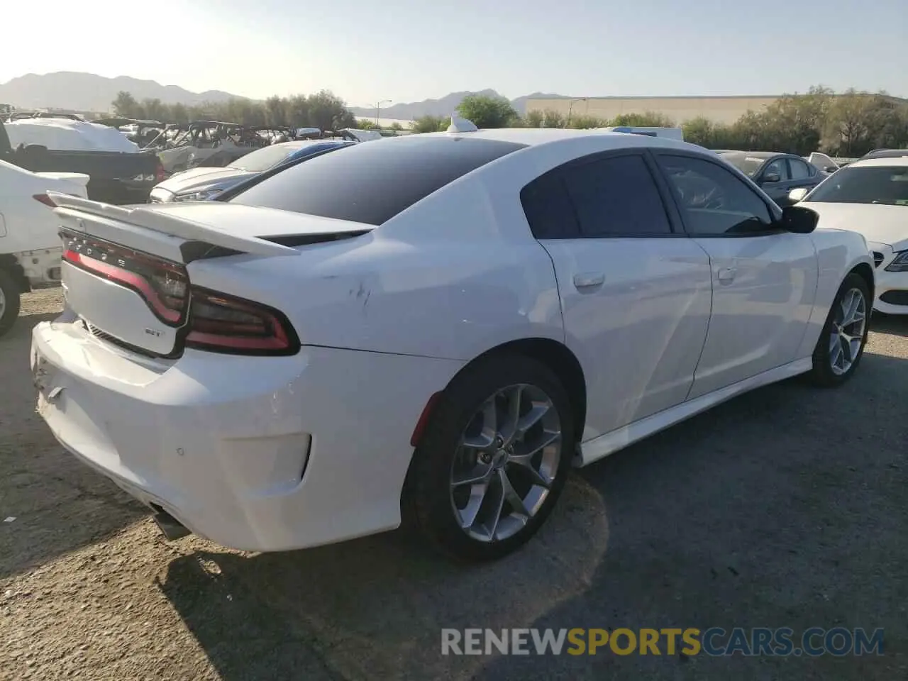3 fotografías del automóvil dañado 2C3CDXHG7PH639336 DODGE CHARGER 2023