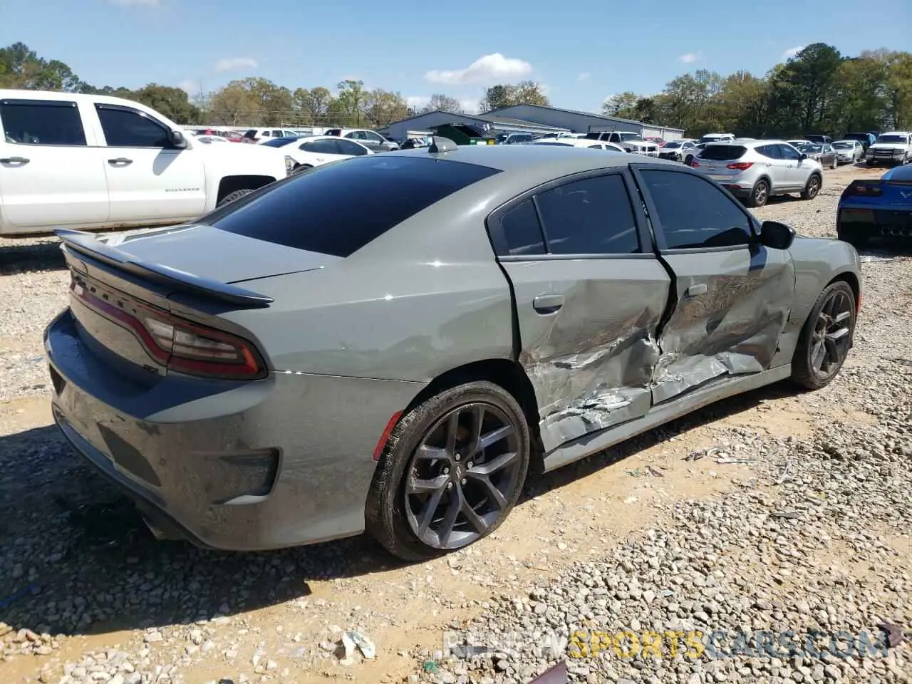 3 fotografías del automóvil dañado 2C3CDXHG7PH702581 DODGE CHARGER 2023