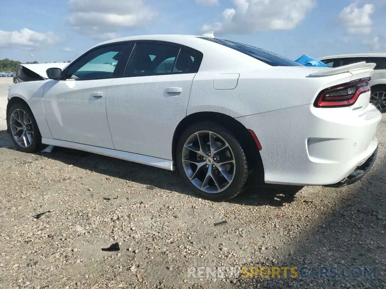 2 fotografías del automóvil dañado 2C3CDXHG8PH606734 DODGE CHARGER 2023