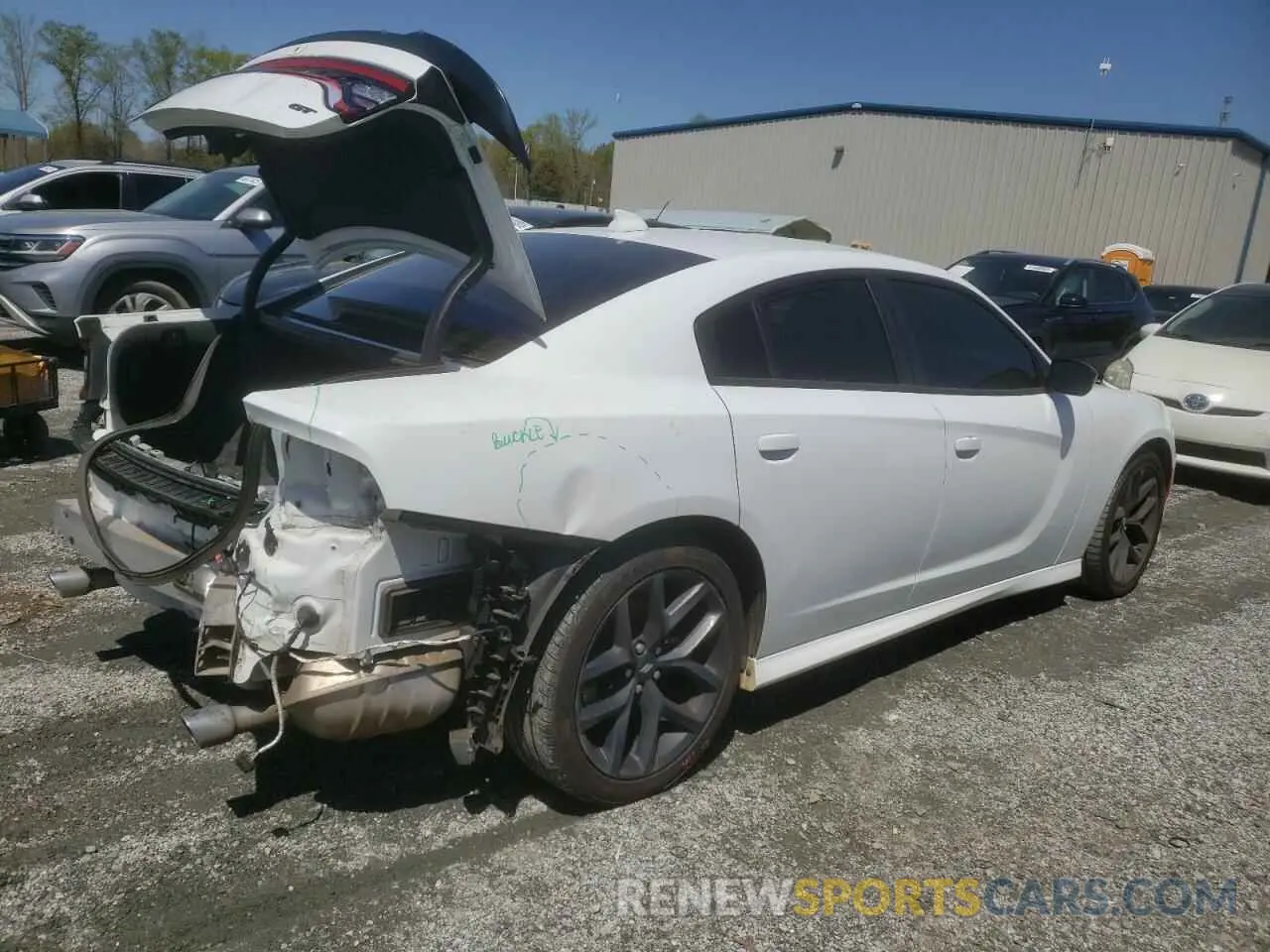 3 fotografías del automóvil dañado 2C3CDXHG9PH547628 DODGE CHARGER 2023