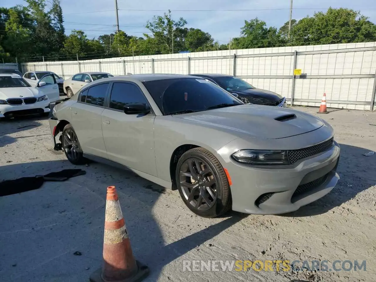 4 fotografías del automóvil dañado 2C3CDXHG9PH591886 DODGE CHARGER 2023