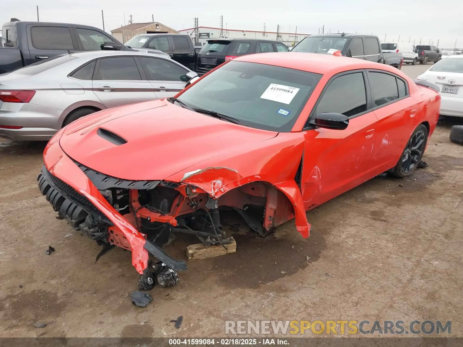 2 fotografías del automóvil dañado 2C3CDXHG9PH603681 DODGE CHARGER 2023