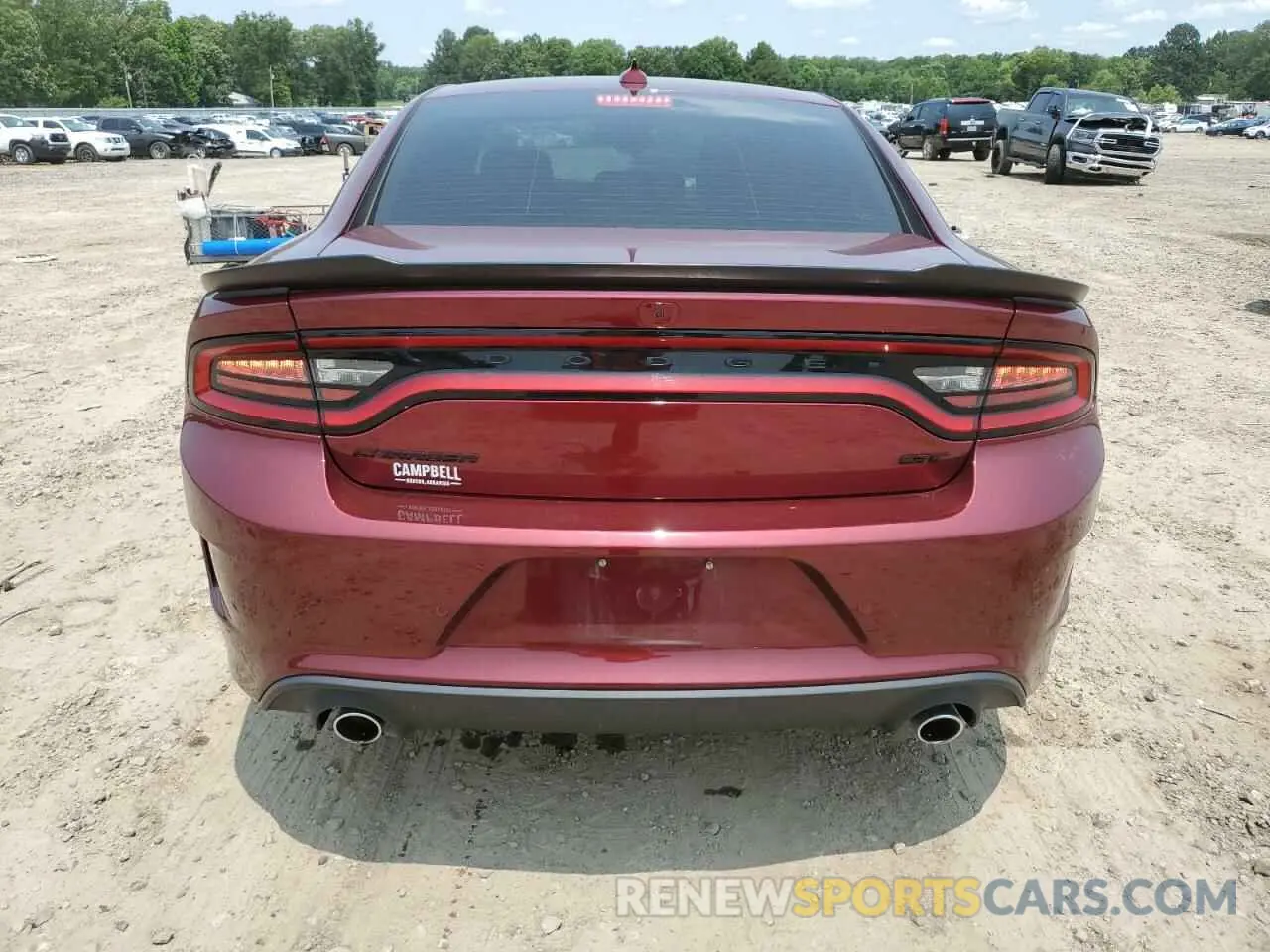 6 fotografías del automóvil dañado 2C3CDXHGXPH576975 DODGE CHARGER 2023