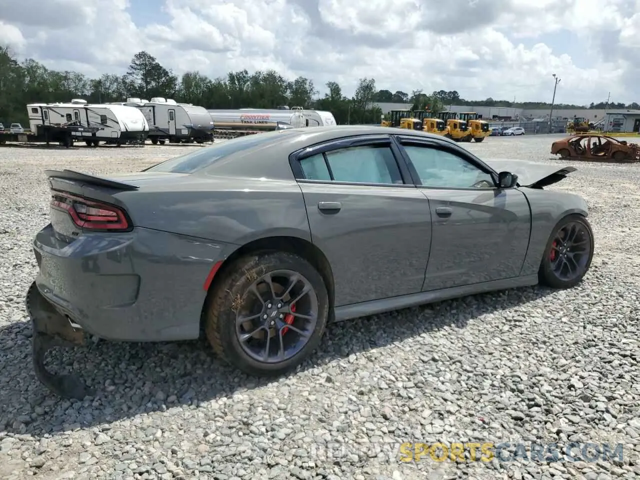 3 fotografías del automóvil dañado 2C3CDXHGXPH682844 DODGE CHARGER 2023