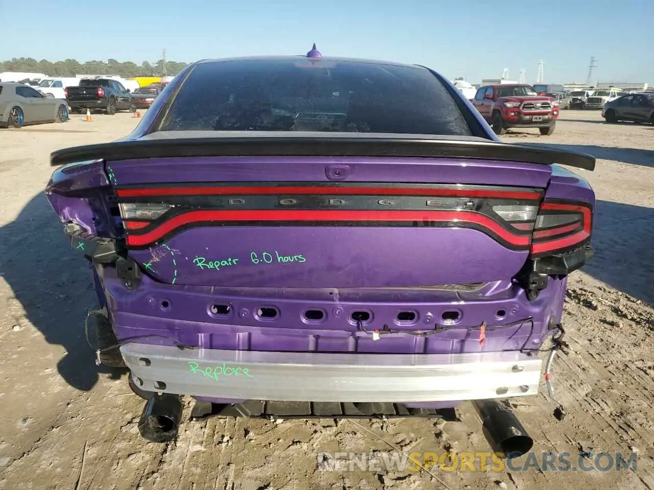 6 fotografías del automóvil dañado 2C3CDXL97PH585769 DODGE CHARGER 2023