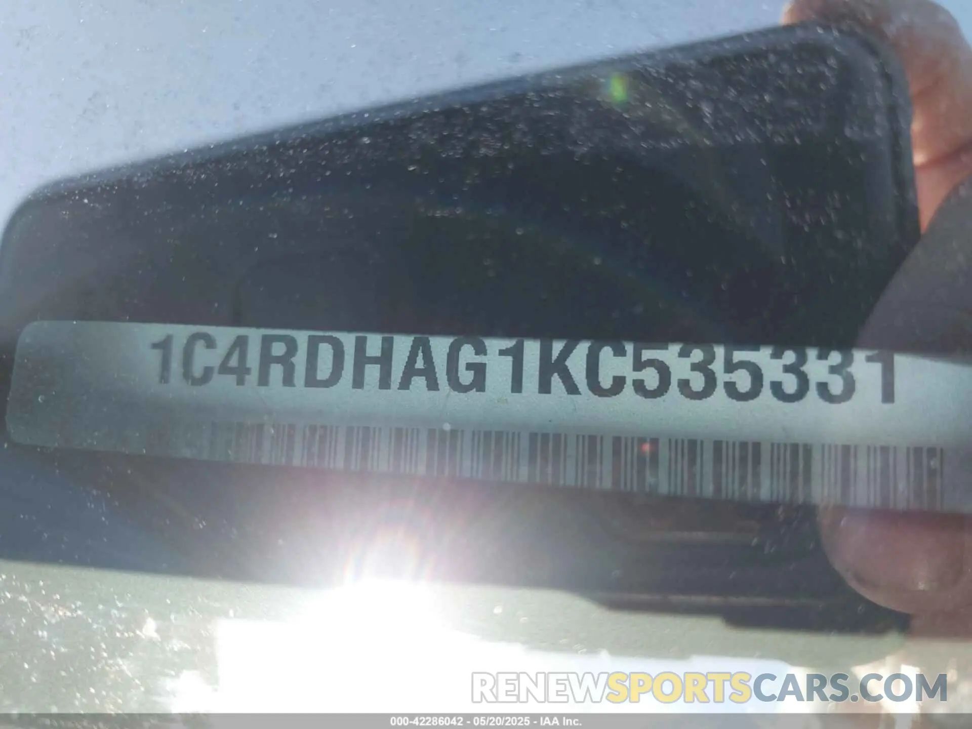 9 fotografías del automóvil dañado 1C4RDHAG1KC535331 DODGE DURANGO 2019