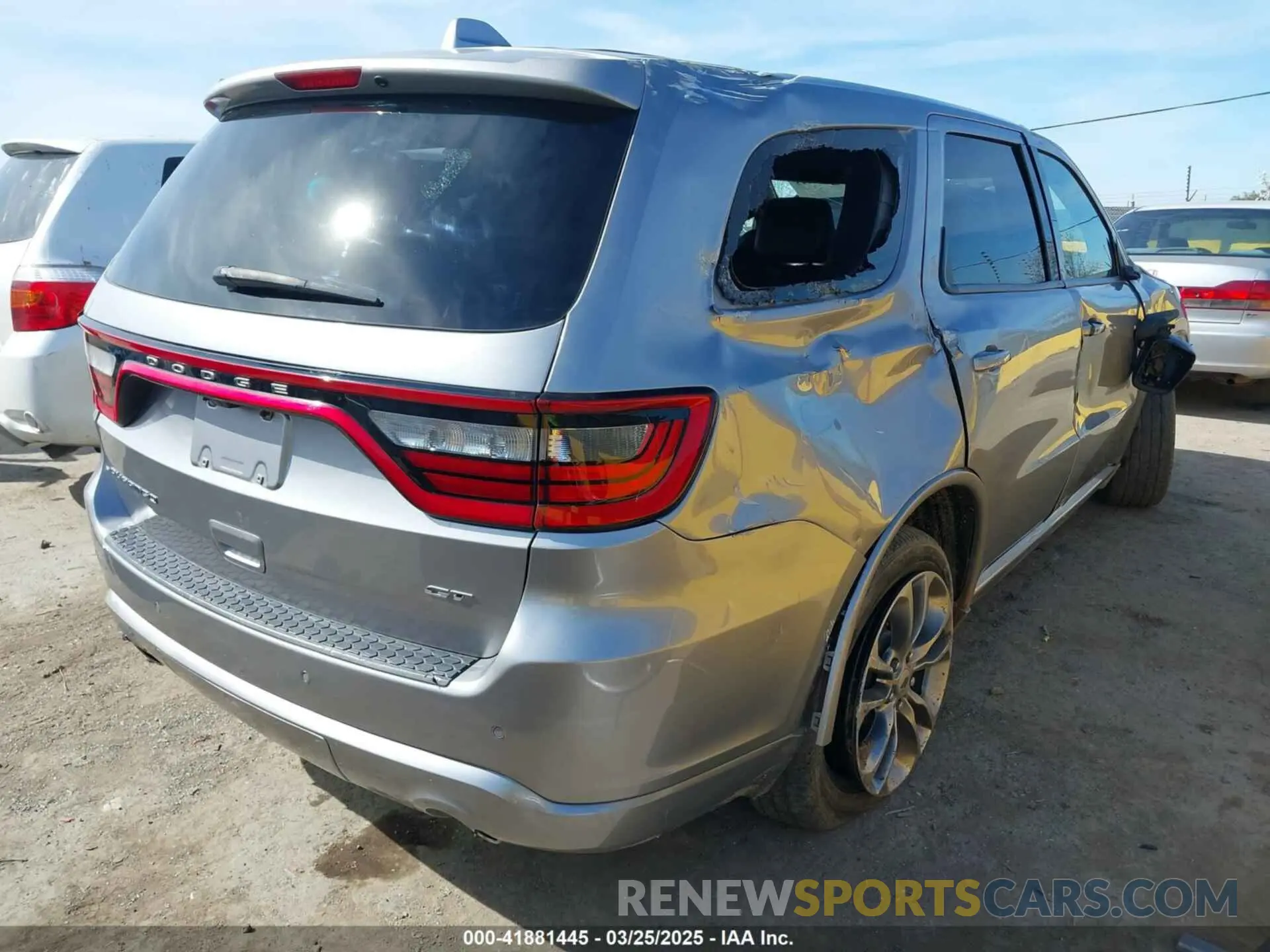 4 fotografías del automóvil dañado 1C4RDHDG8KC647359 DODGE DURANGO 2019