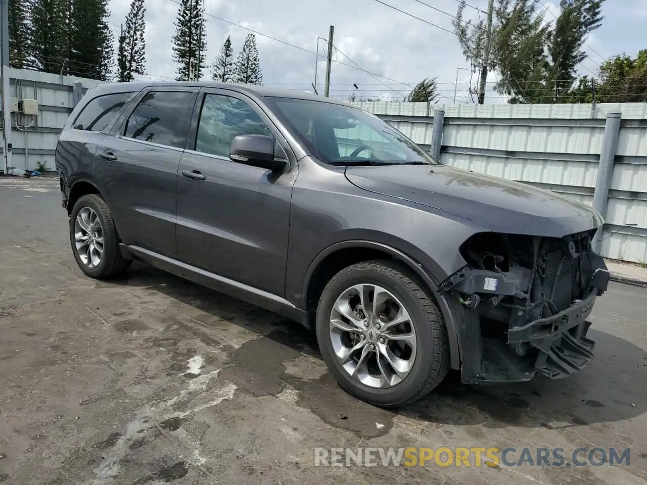 4 fotografías del automóvil dañado 1C4RDHDG9KC824419 DODGE DURANGO 2019