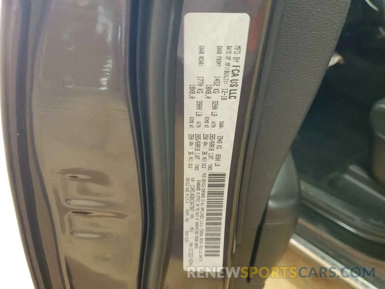 15 fotografías del automóvil dañado 1C4RDJAG8KC647907 DODGE DURANGO 2019