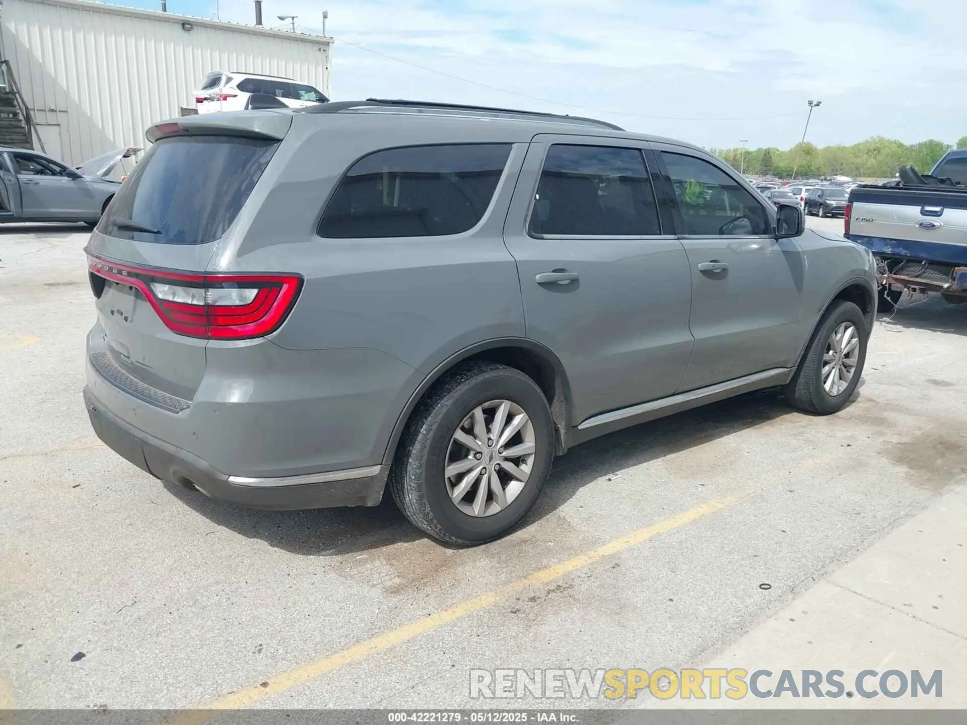 4 fotografías del automóvil dañado 1C4RDJAG9KC645325 DODGE DURANGO 2019