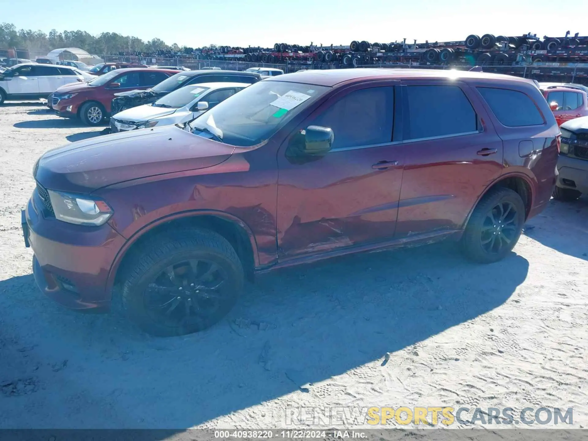 2 fotografías del automóvil dañado 1C4RDJDG2KC764023 DODGE DURANGO 2019