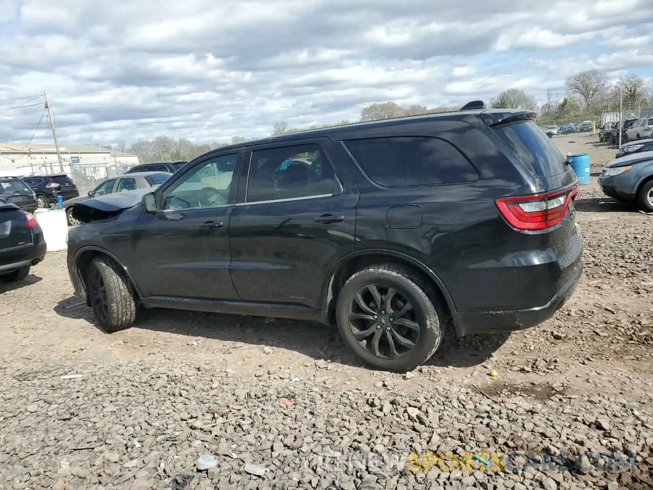 2 fotografías del automóvil dañado 1C4RDJDG3KC848321 DODGE DURANGO 2019