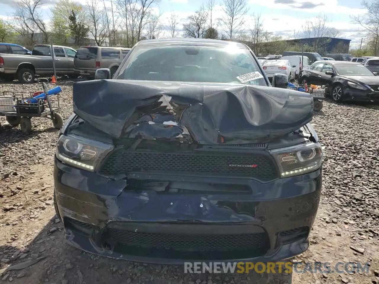5 fotografías del automóvil dañado 1C4RDJDG3KC848321 DODGE DURANGO 2019