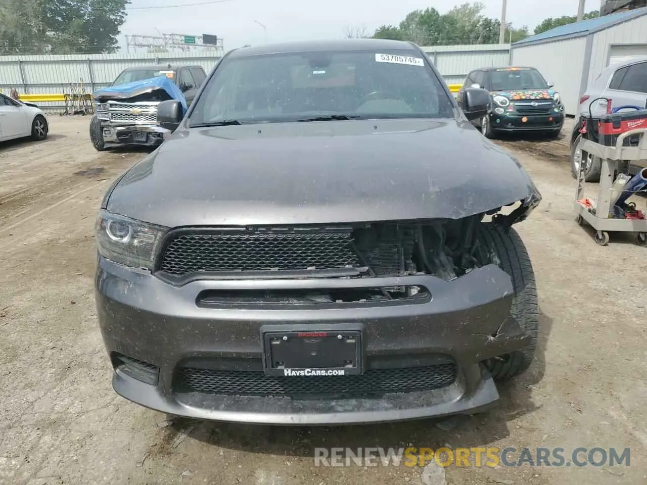 5 fotografías del automóvil dañado 1C4RDJDG4KC744761 DODGE DURANGO 2019