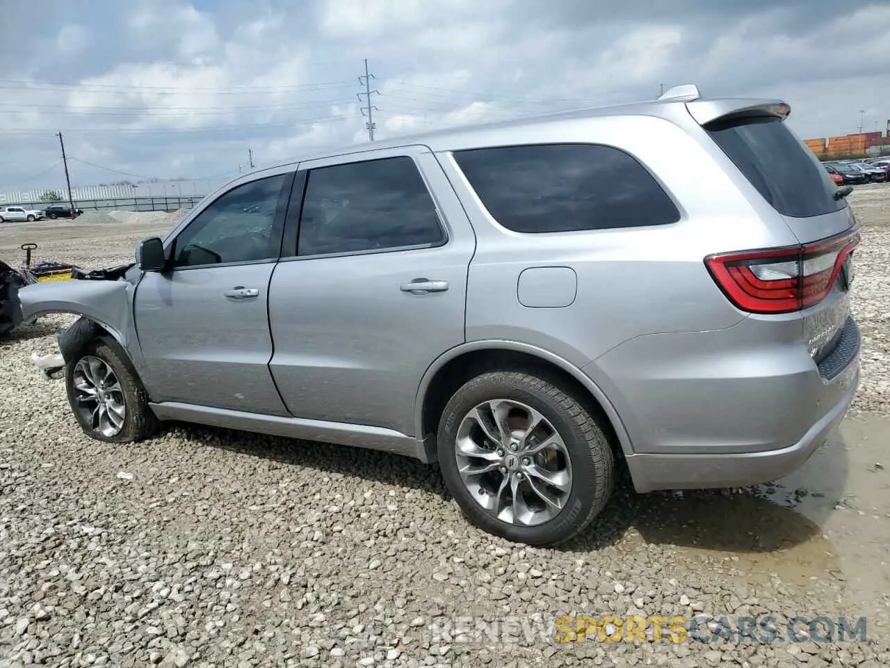 2 fotografías del automóvil dañado 1C4RDJDG5KC550286 DODGE DURANGO 2019