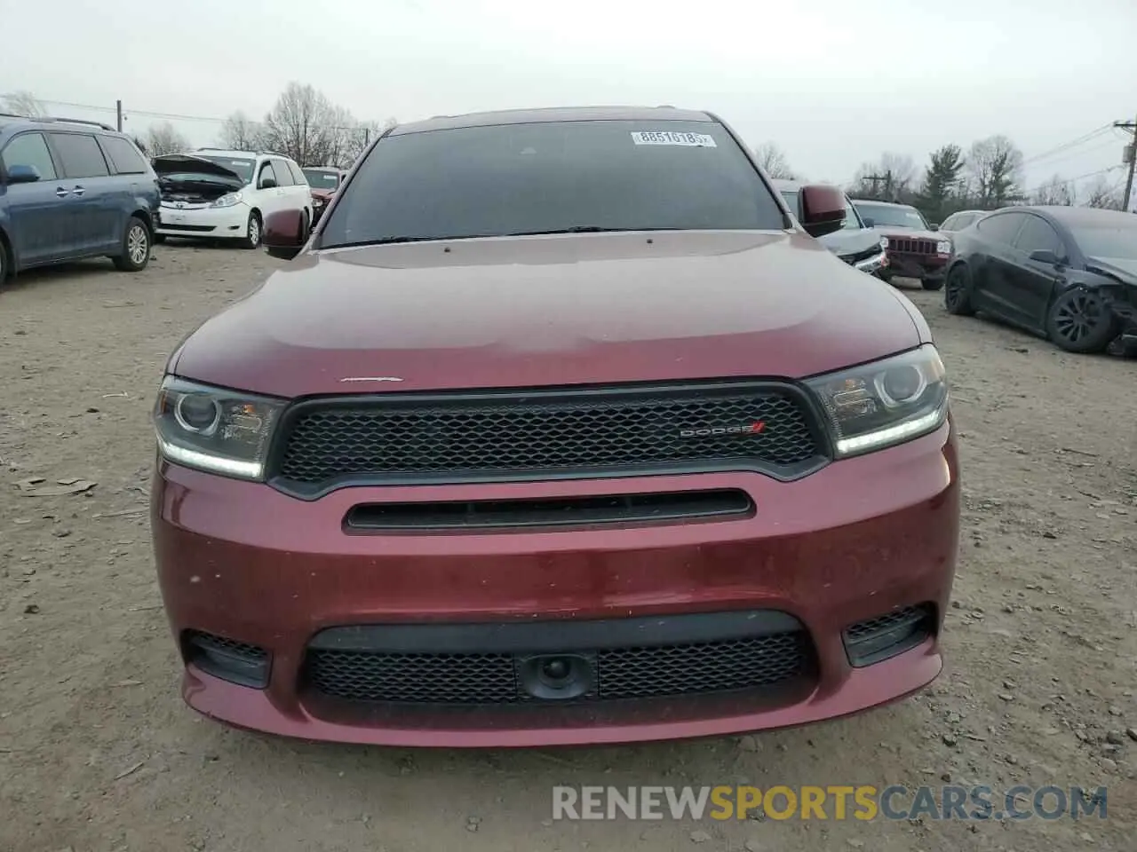 5 fotografías del automóvil dañado 1C4RDJDG6KC576251 DODGE DURANGO 2019