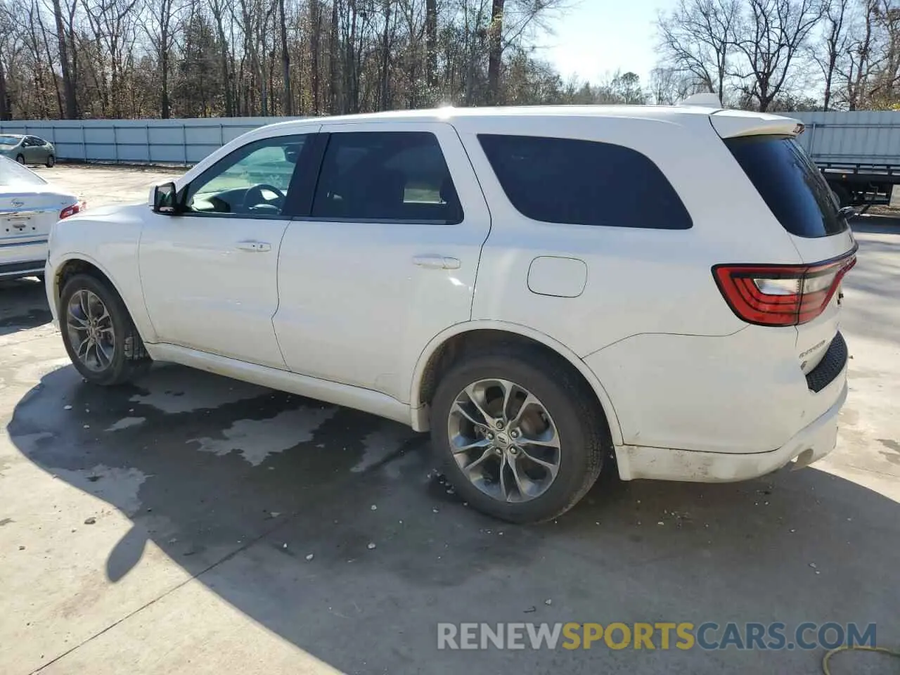 2 fotografías del automóvil dañado 1C4RDJDG8KC559631 DODGE DURANGO 2019