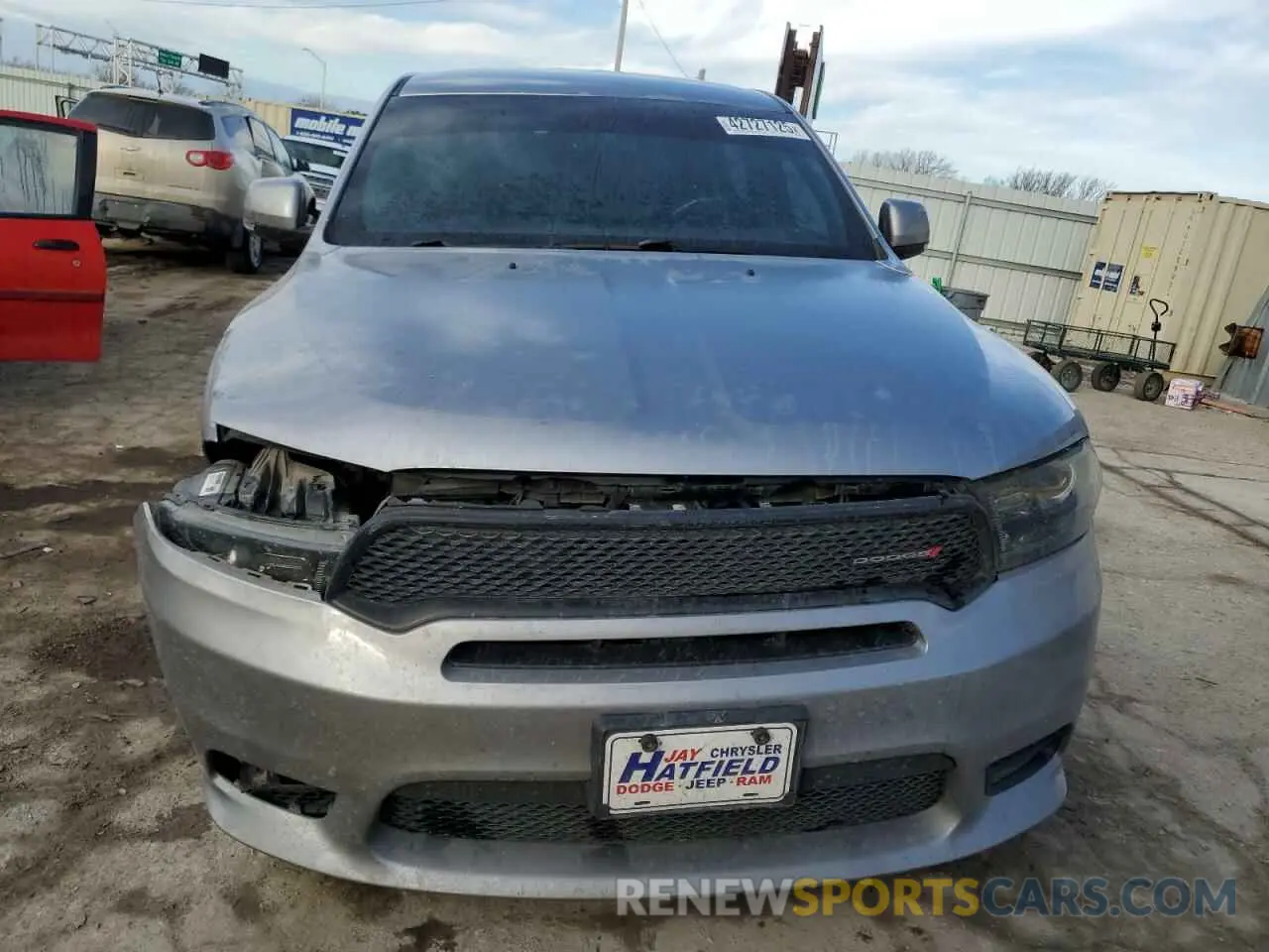 5 fotografías del automóvil dañado 1C4RDJDG8KC780565 DODGE DURANGO 2019