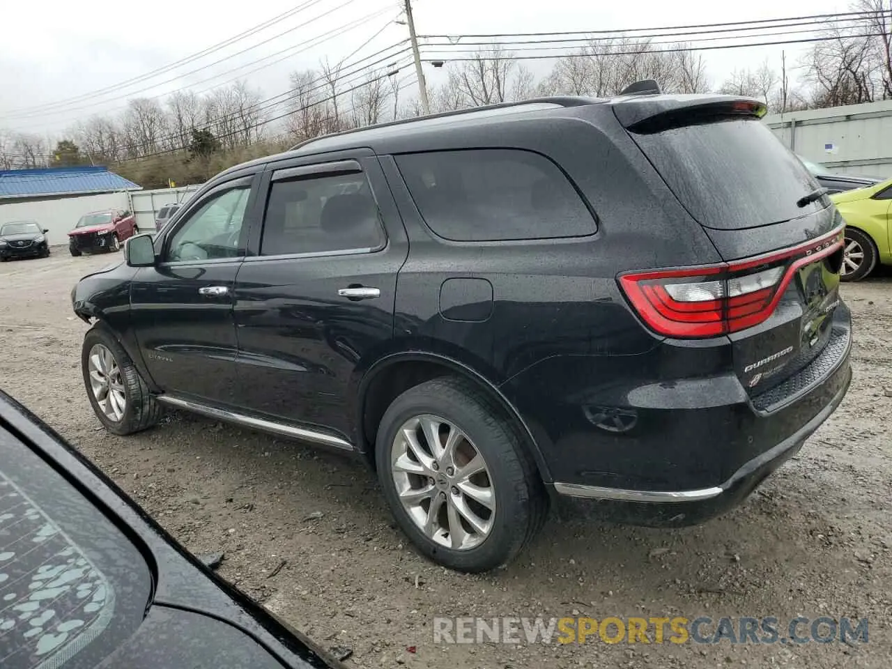 2 fotografías del automóvil dañado 1C4RDJEG7KC798585 DODGE DURANGO 2019