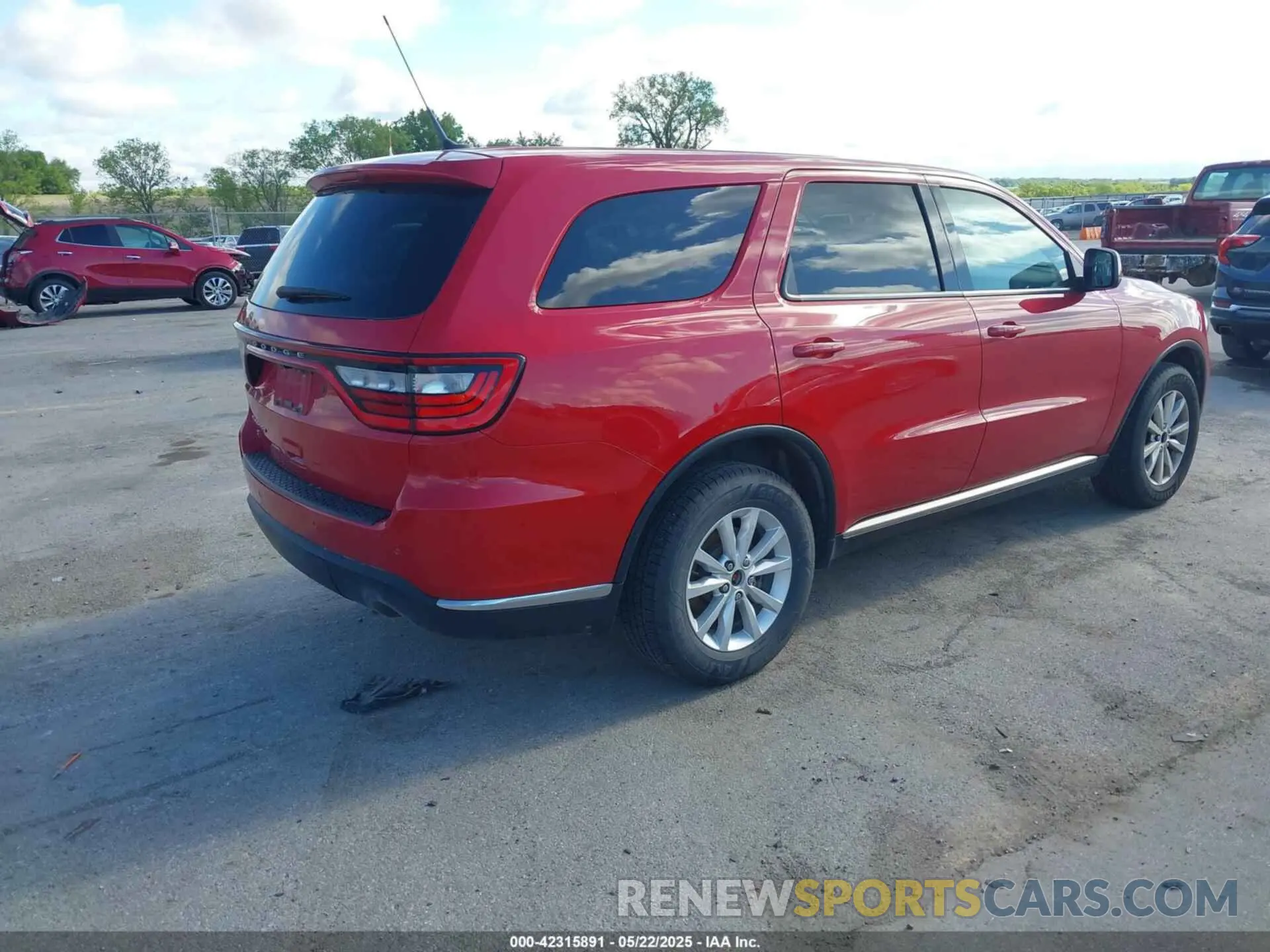 4 fotografías del automóvil dañado 1C4RDJFGXKC711325 DODGE DURANGO 2019