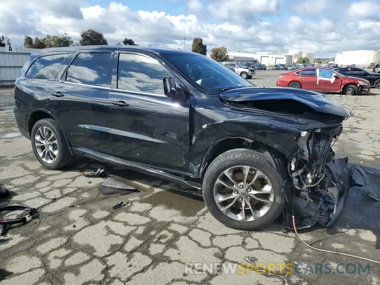 4 fotografías del automóvil dañado 1C4SDHCT3KC582145 DODGE DURANGO 2019