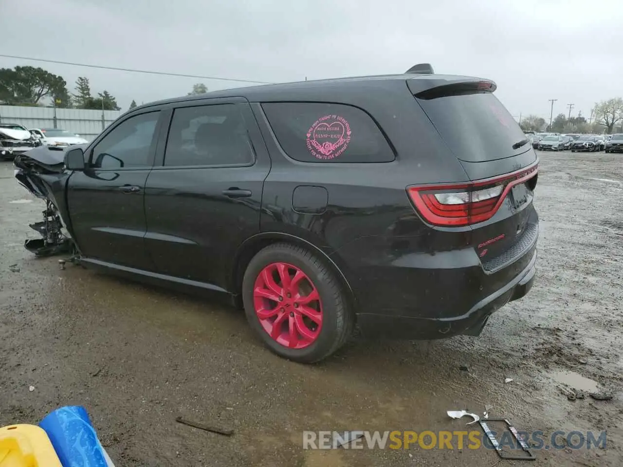 2 fotografías del automóvil dañado 1C4SDJCT0KC685109 DODGE DURANGO 2019