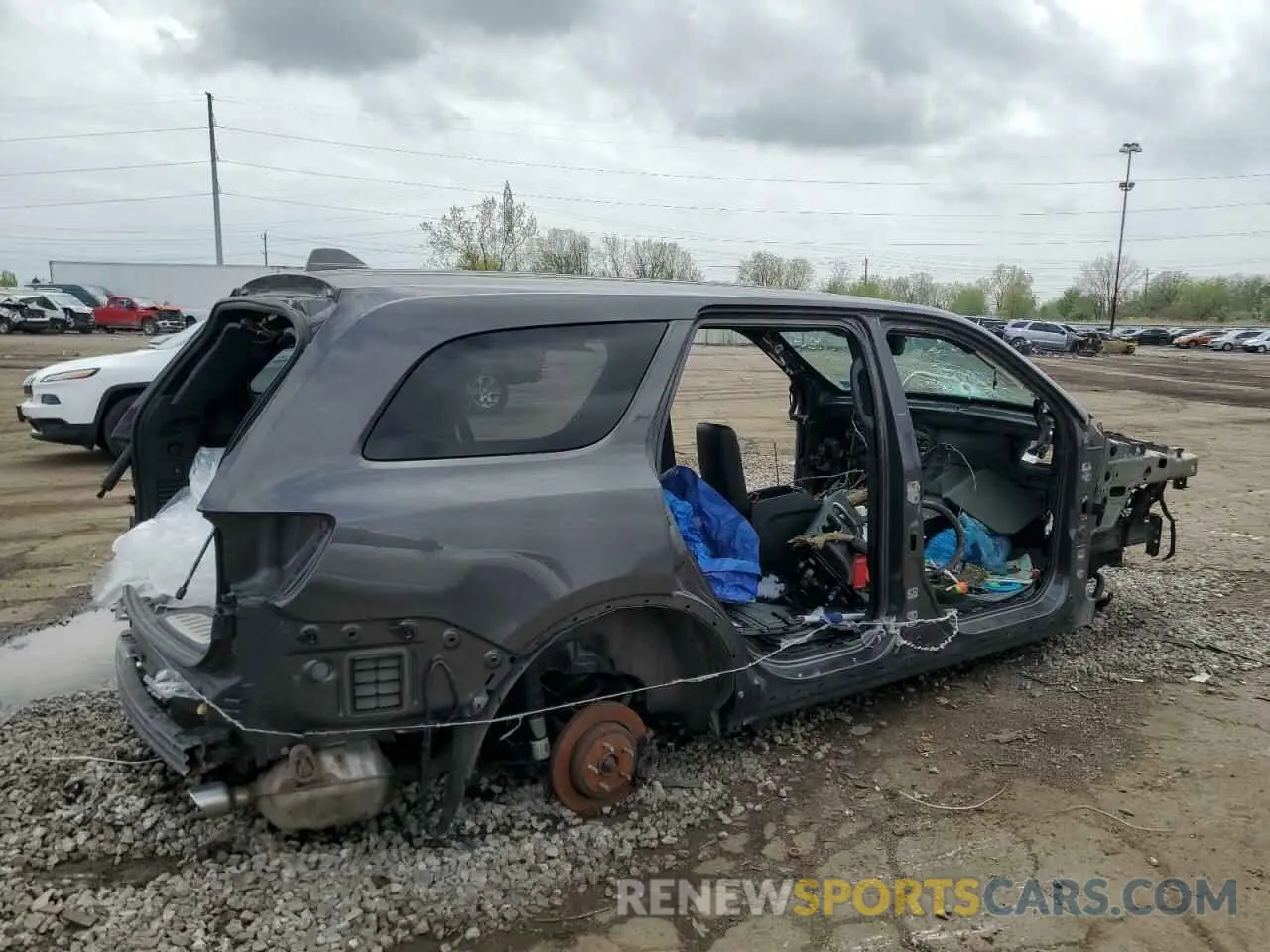 3 fotografías del automóvil dañado 1C4SDJCT2KC676671 DODGE DURANGO 2019
