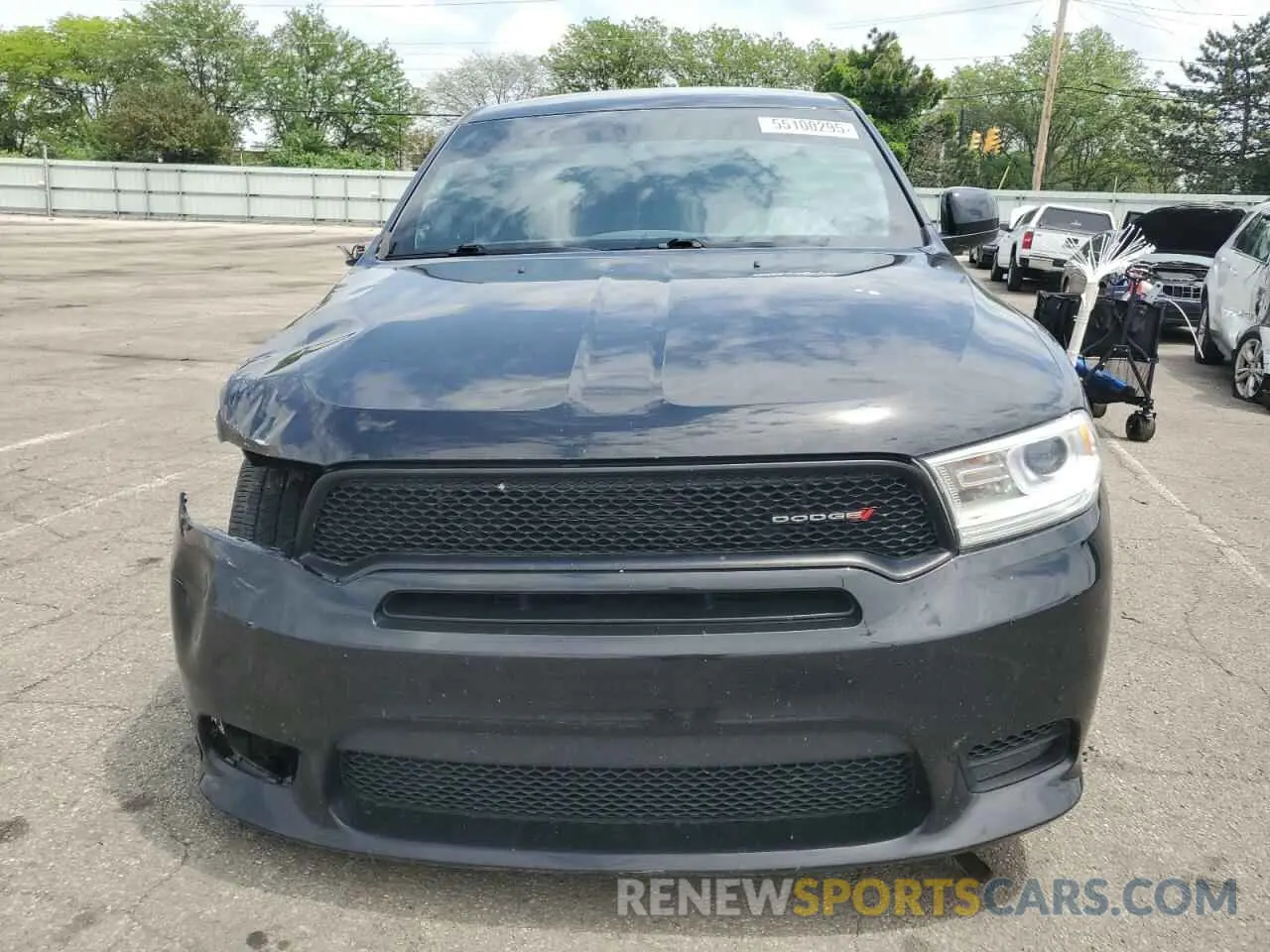 5 fotografías del automóvil dañado 1C4SDJFT8KC631844 DODGE DURANGO 2019