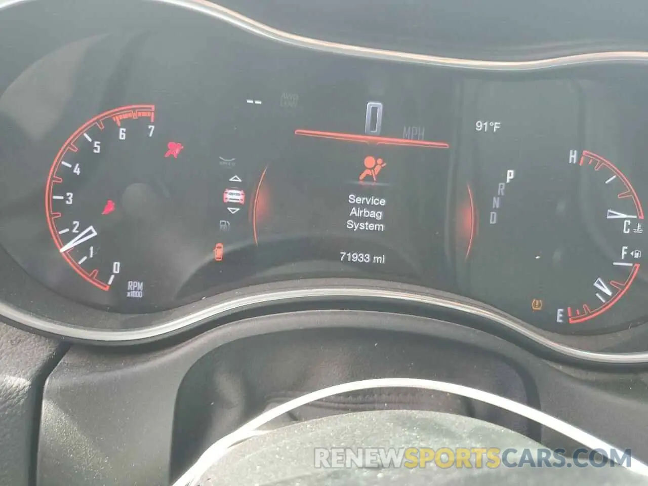 9 fotografías del automóvil dañado 1C4SDJFT8KC631844 DODGE DURANGO 2019