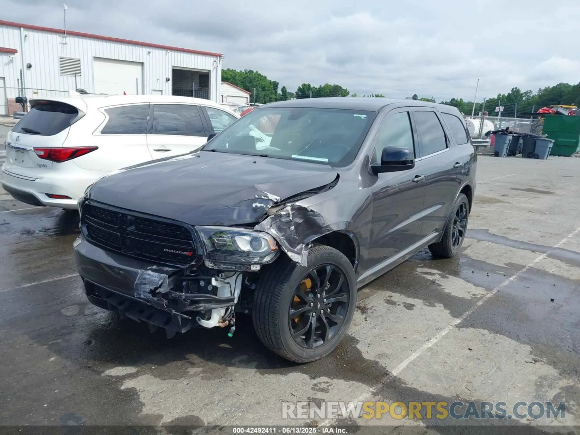 2 fotografías del automóvil dañado 1C4RDHAG0LC129932 DODGE DURANGO 2020