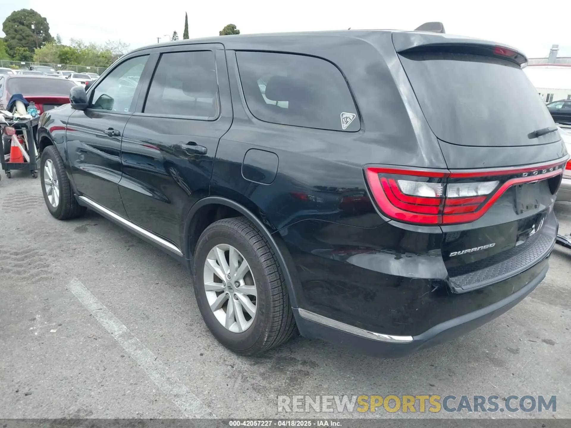 3 fotografías del automóvil dañado 1C4RDHAG3LC285804 DODGE DURANGO 2020