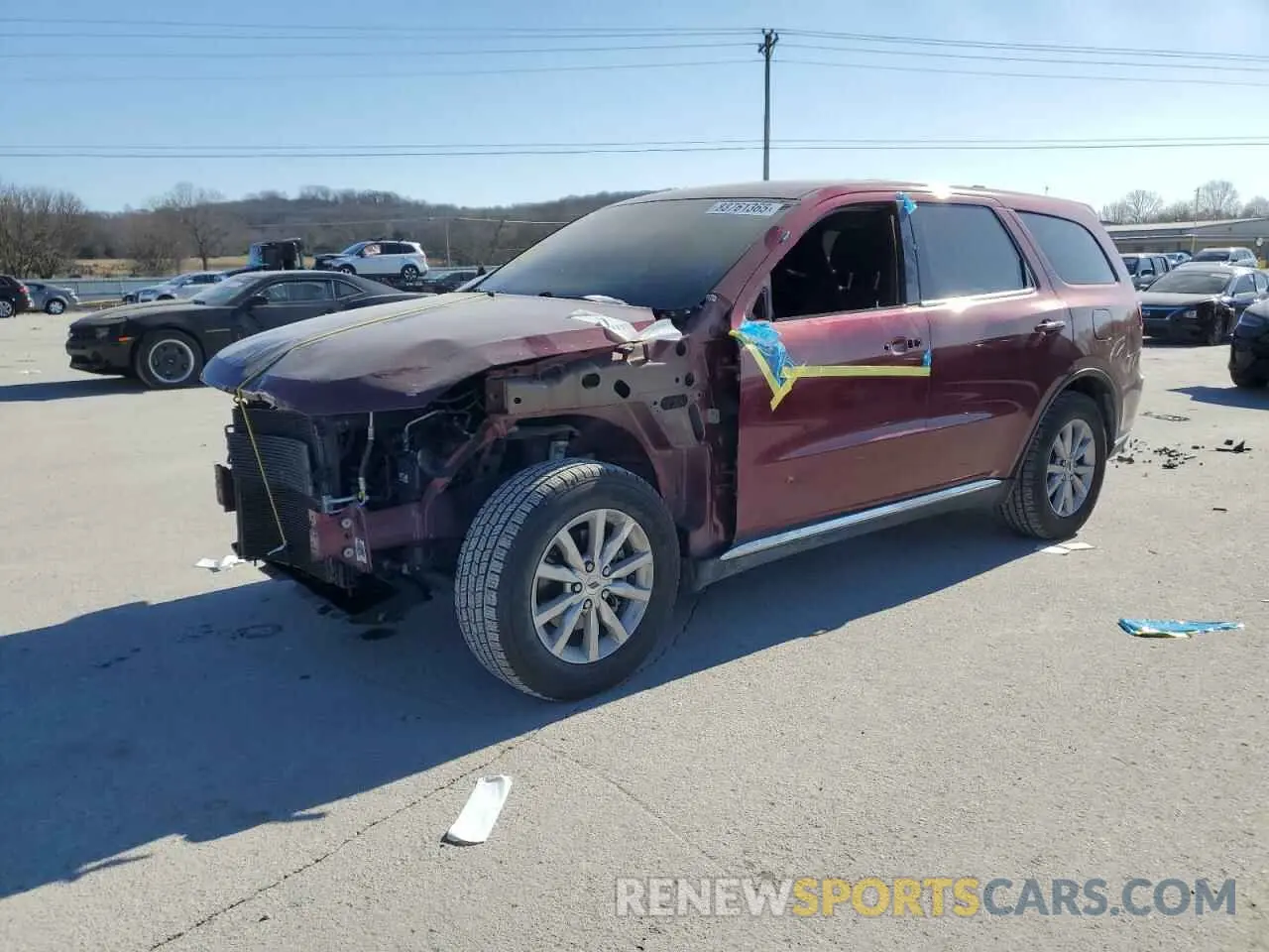 1 fotografías del automóvil dañado 1C4RDHAG5LC393745 DODGE DURANGO 2020